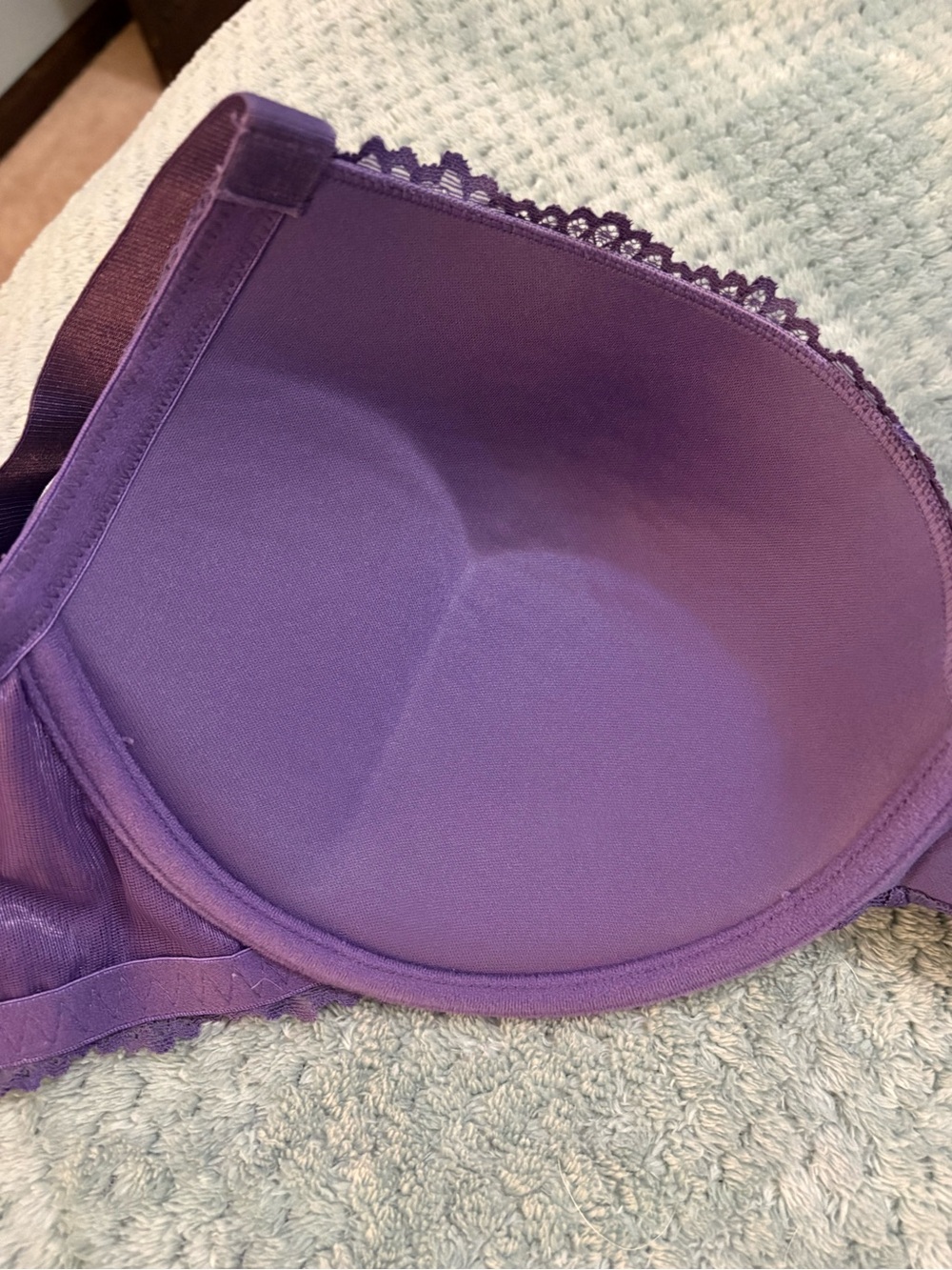 torrid Deep Purple Lace Push-Up Bra Full Coverage Plus size 40DDD - Picture 12 of 13